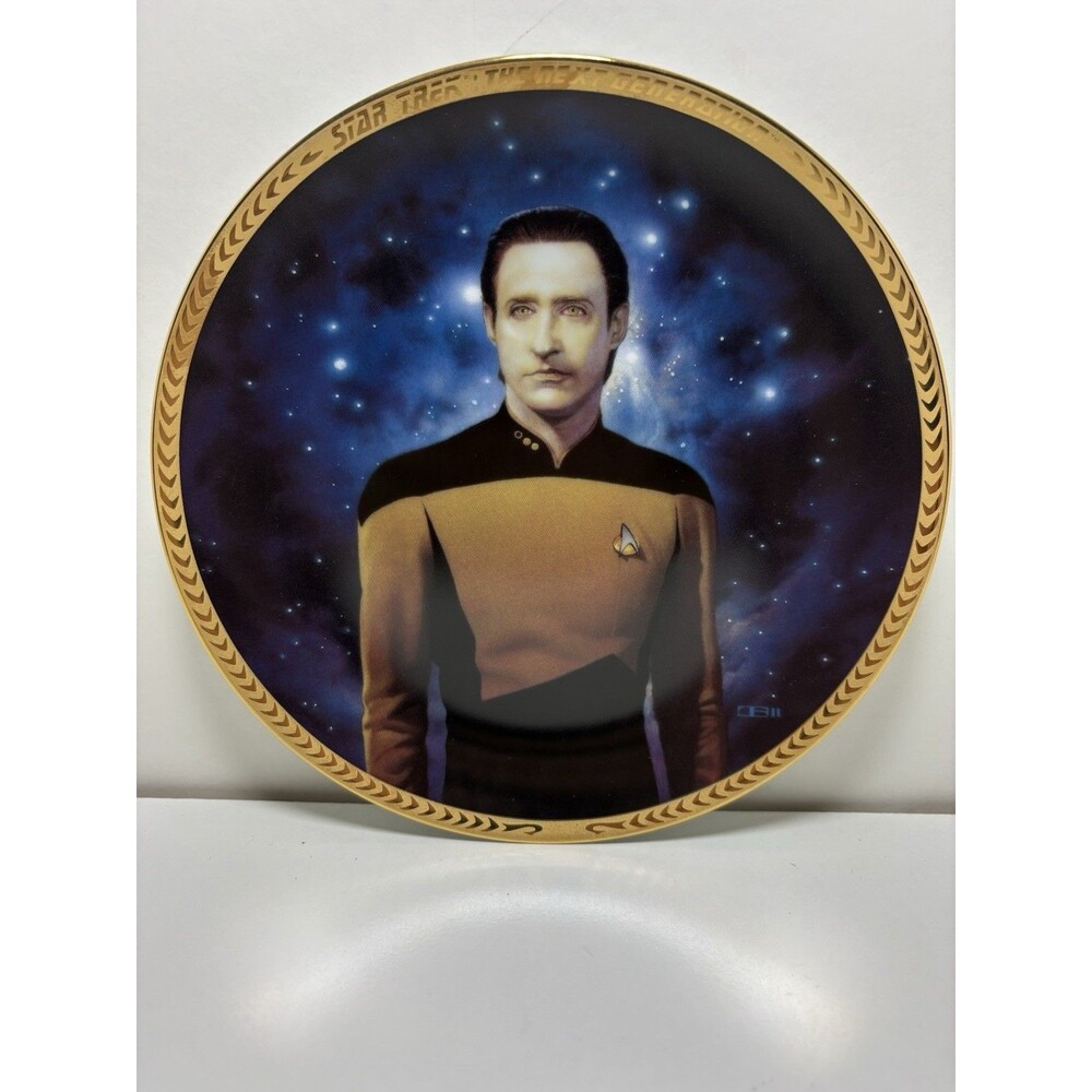Star Trek "The Next Generation" "Lt. Commander Data" Hamilton Plate
